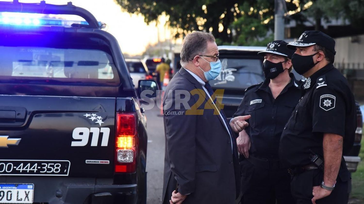 Lagna y Chimenti encabezaron un operativo de control y prevención en la ciudad de Rosario