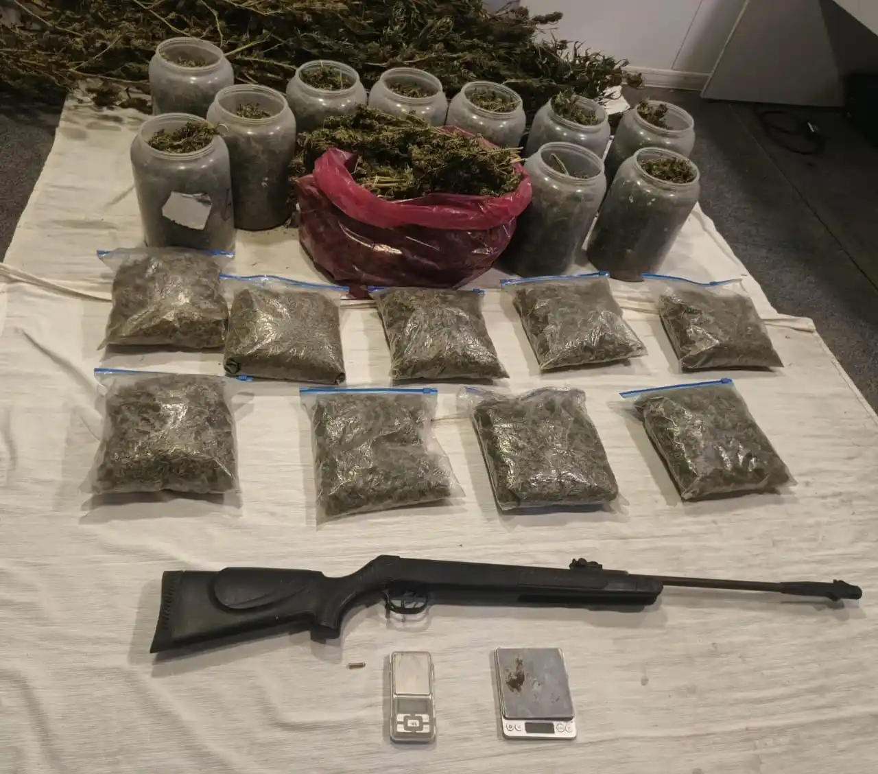 droga aire comprimido