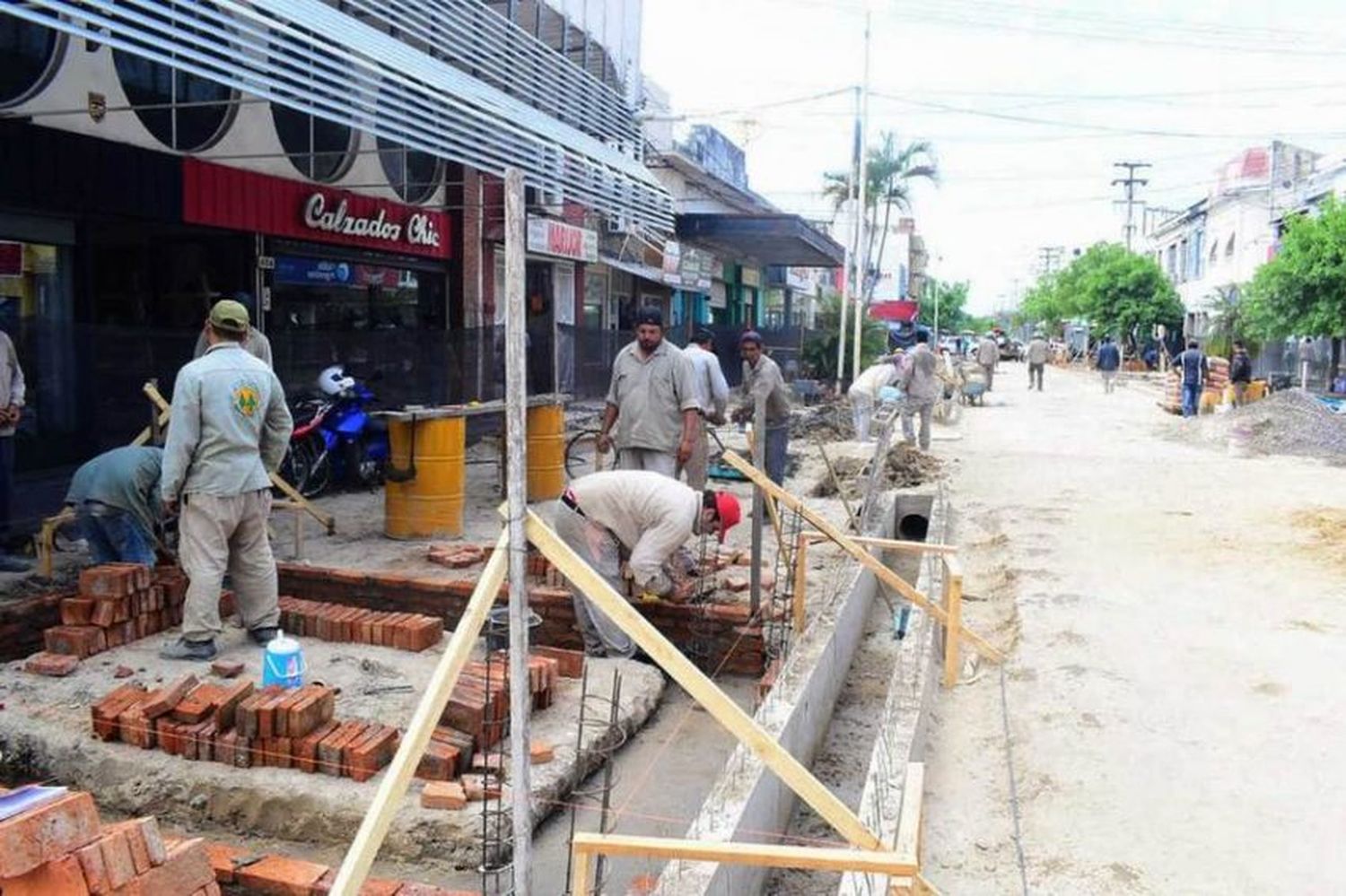 Avanzan aceleradamente las obras del segundo tramo de la Peatonal Rivadavia