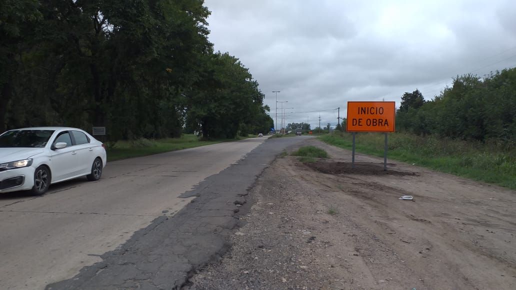Ruta 191: Eleprint demarcó las banquinas y colocó señalización para el comienzo de la obra de repavimentación