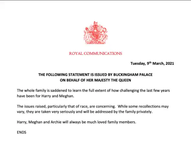 Los medios electrónicos y cuentas volvieron viral el comunicado de la reina Isabel II. Foto: Twitter