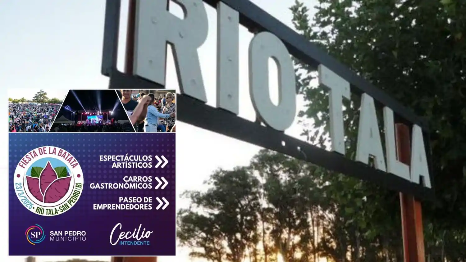 La fiesta de la Batata se realizará nuevamente en Río Tala el domingo 23 de marzo.