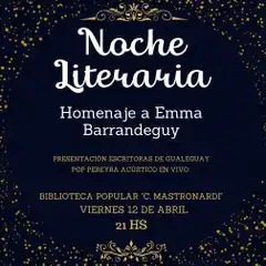 Gran noche literaria en la Biblioteca