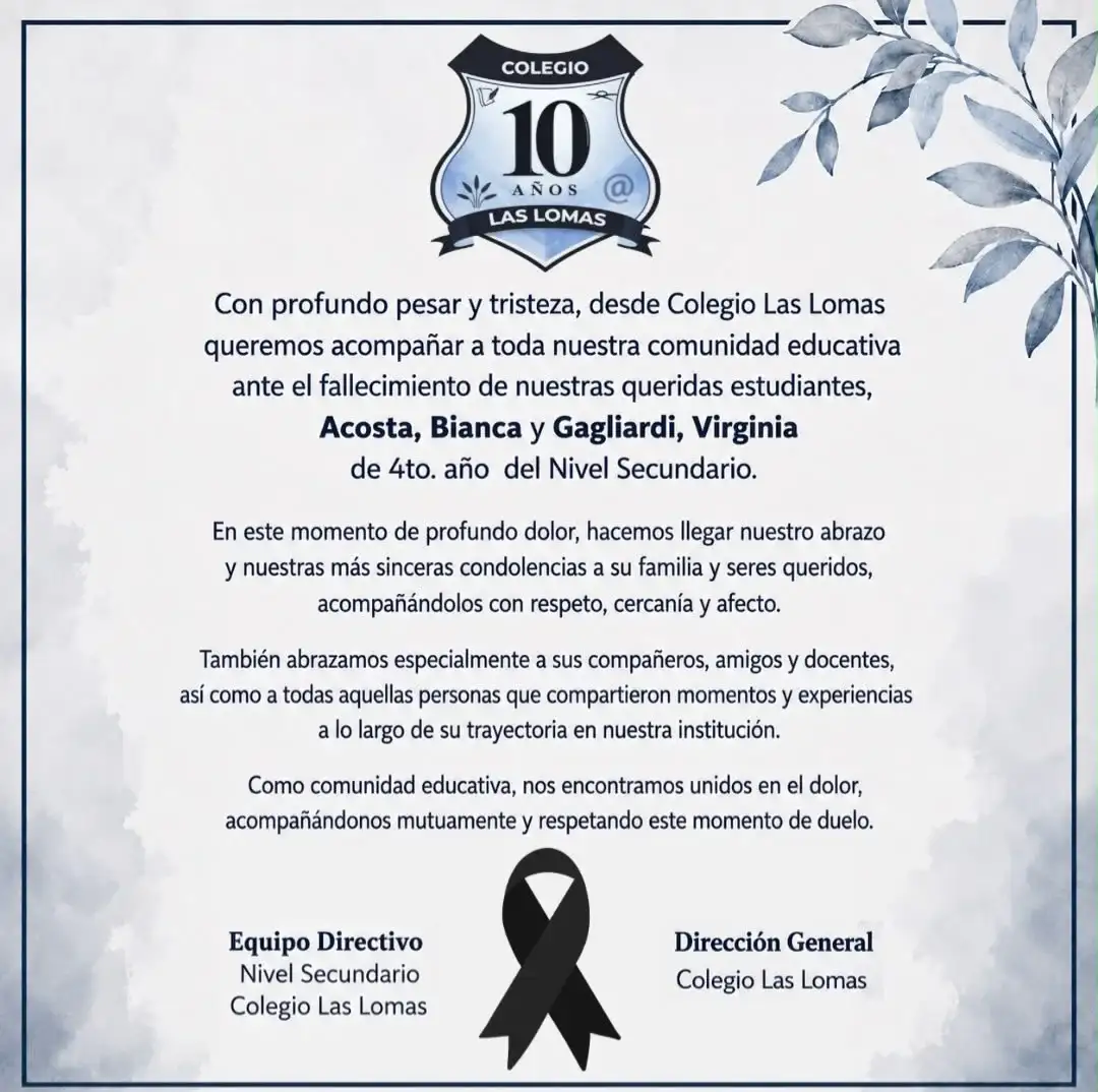 comunicado adolescentes tragedia ezeiza