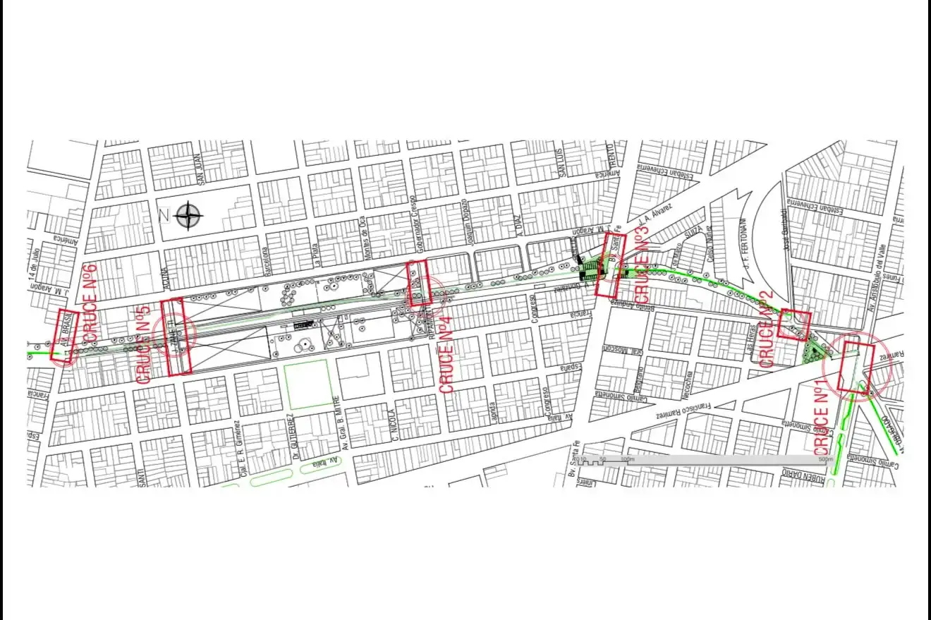 Señalizarán varios cruces de la ciclovía del FFCC Belgrano y habrá cortes breves de tránsito - 2