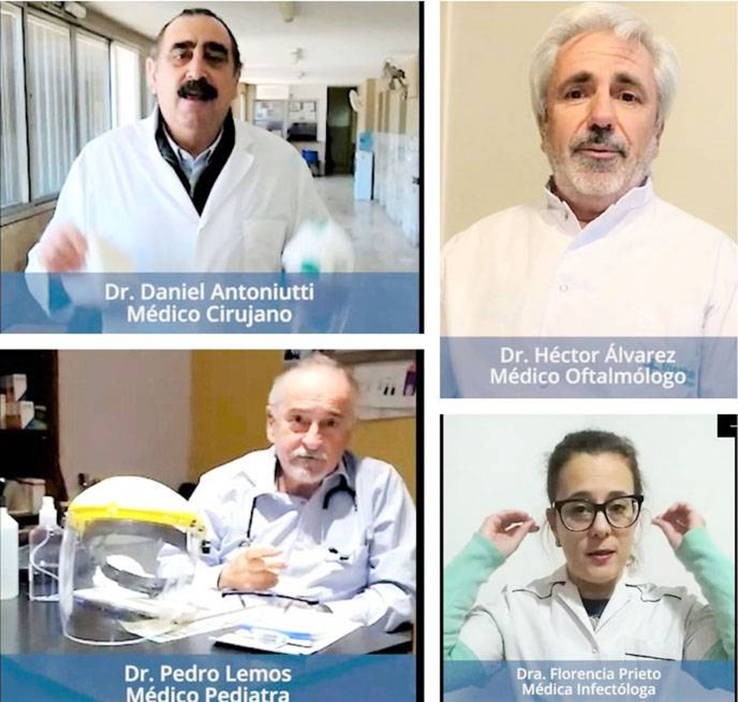 Fuerte  campaña preventiva  de médicos concordienses  en las redes sociales