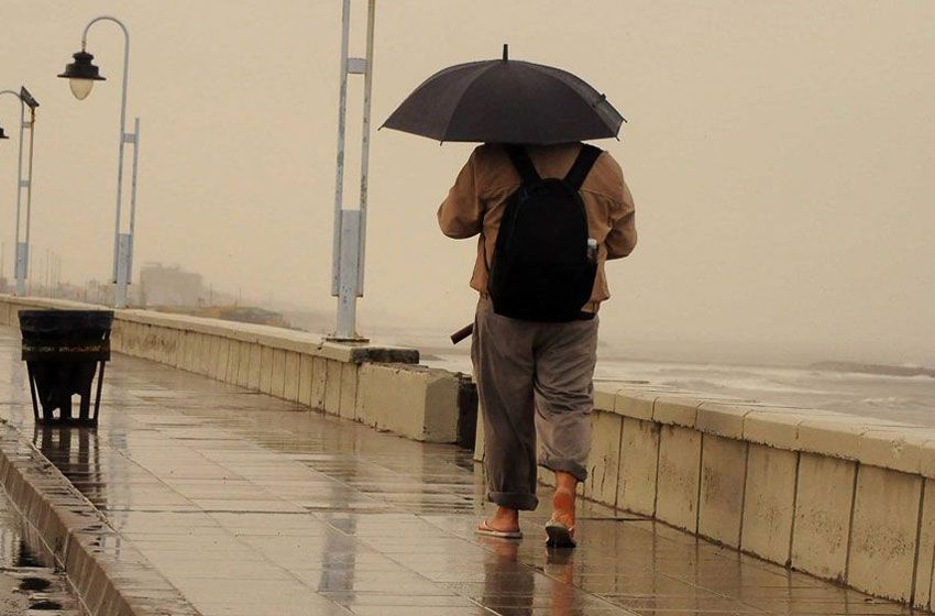 Frío, frío: lluvia y ráfagas de 70 km/h en Mar del Plata
