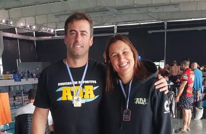 Francisco Medina, campeón Argentino y Luciana de la Sota, subcampeona Argentina