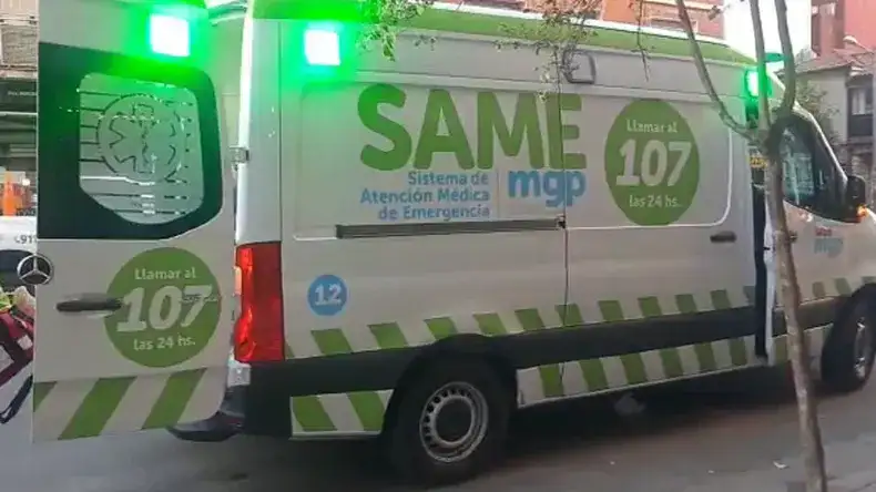 El personal del SAME se presentó en el lugar de inmediato