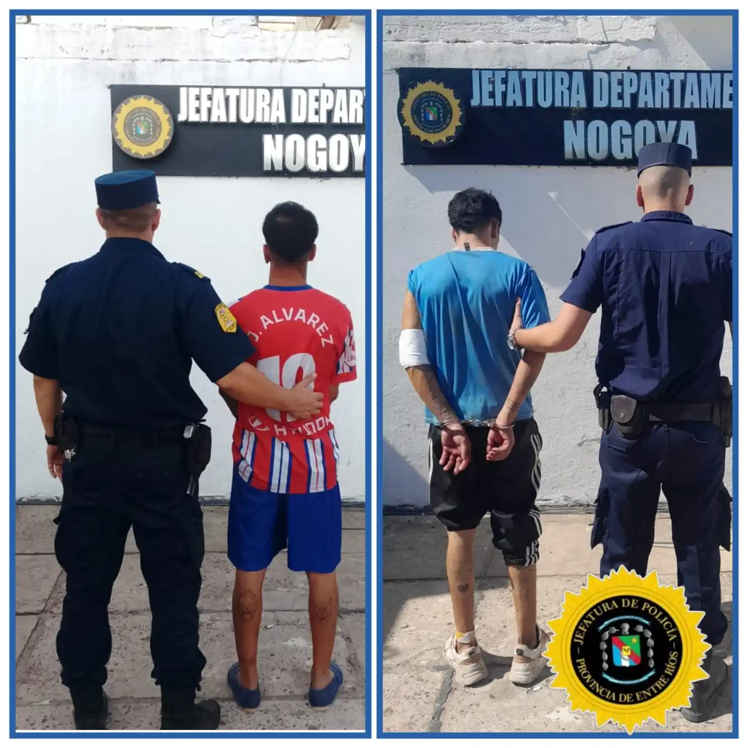 Nogoyá: intervenciones policiales por un incendio, peleas, hurto y una contravención durante el fin de semana