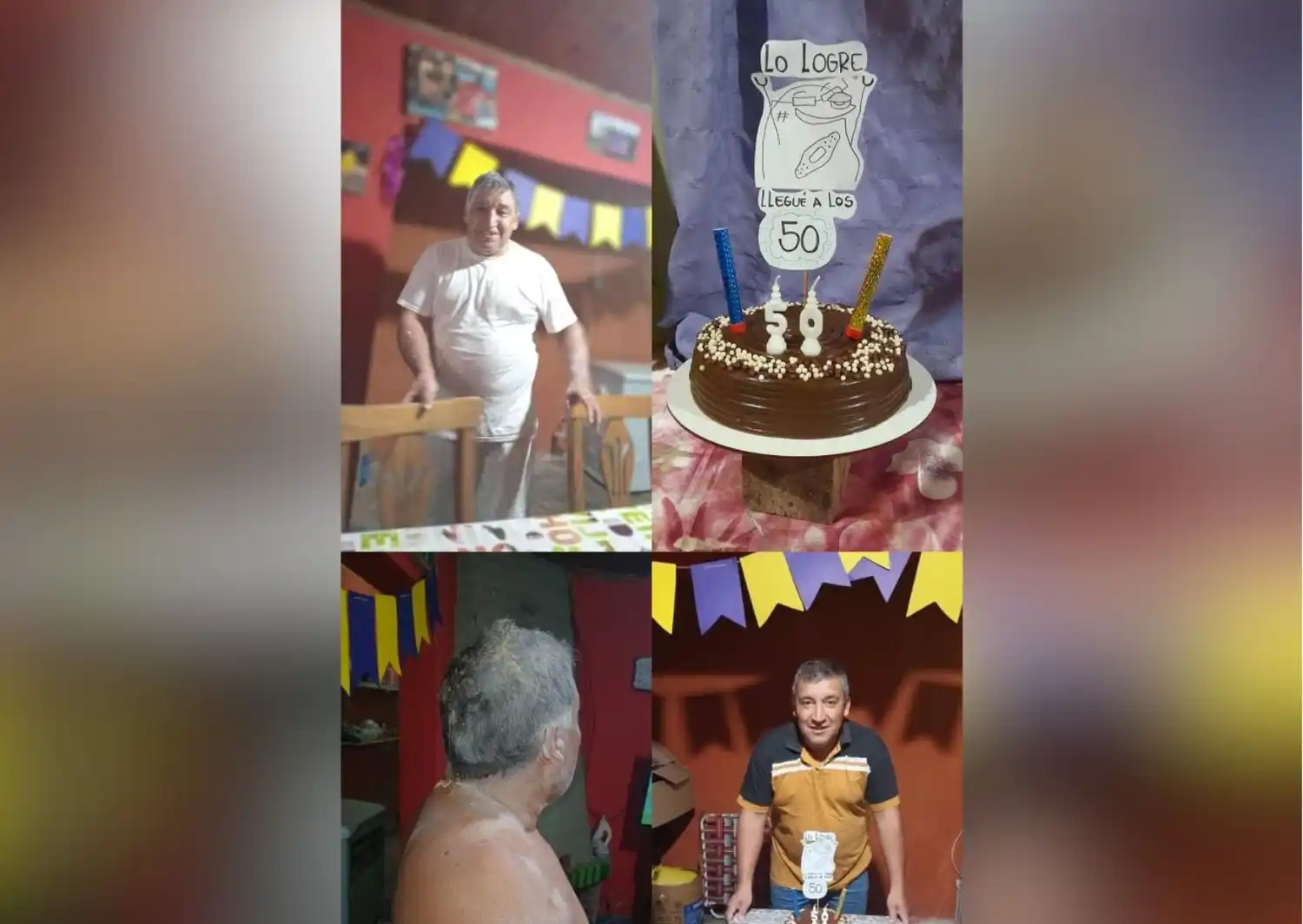 ¡Fabián cumplió 50 años y sus familiares lo saludan!
