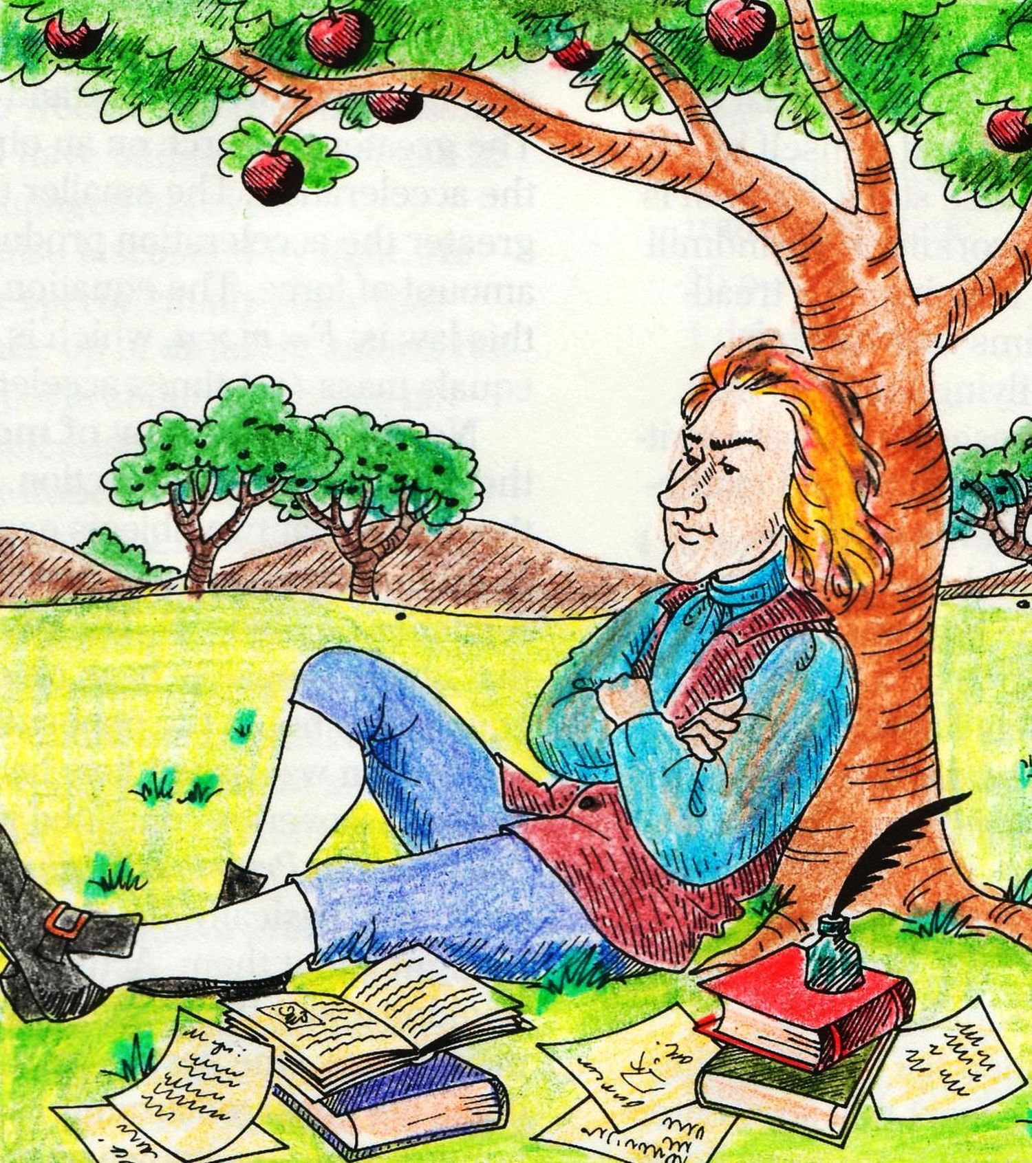 Haciendo huevo en un jardín 