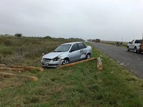Dos personas heridas en un accidente en el kilómetro 7 de la ruta 20