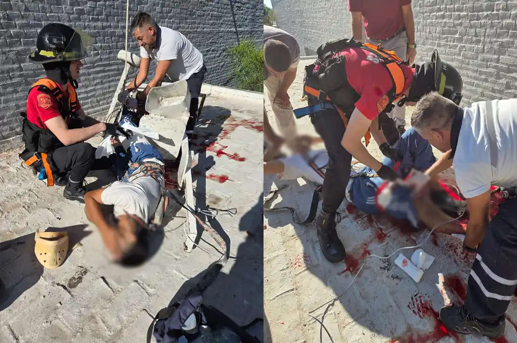 operario herido fractura pintura cayó - 2