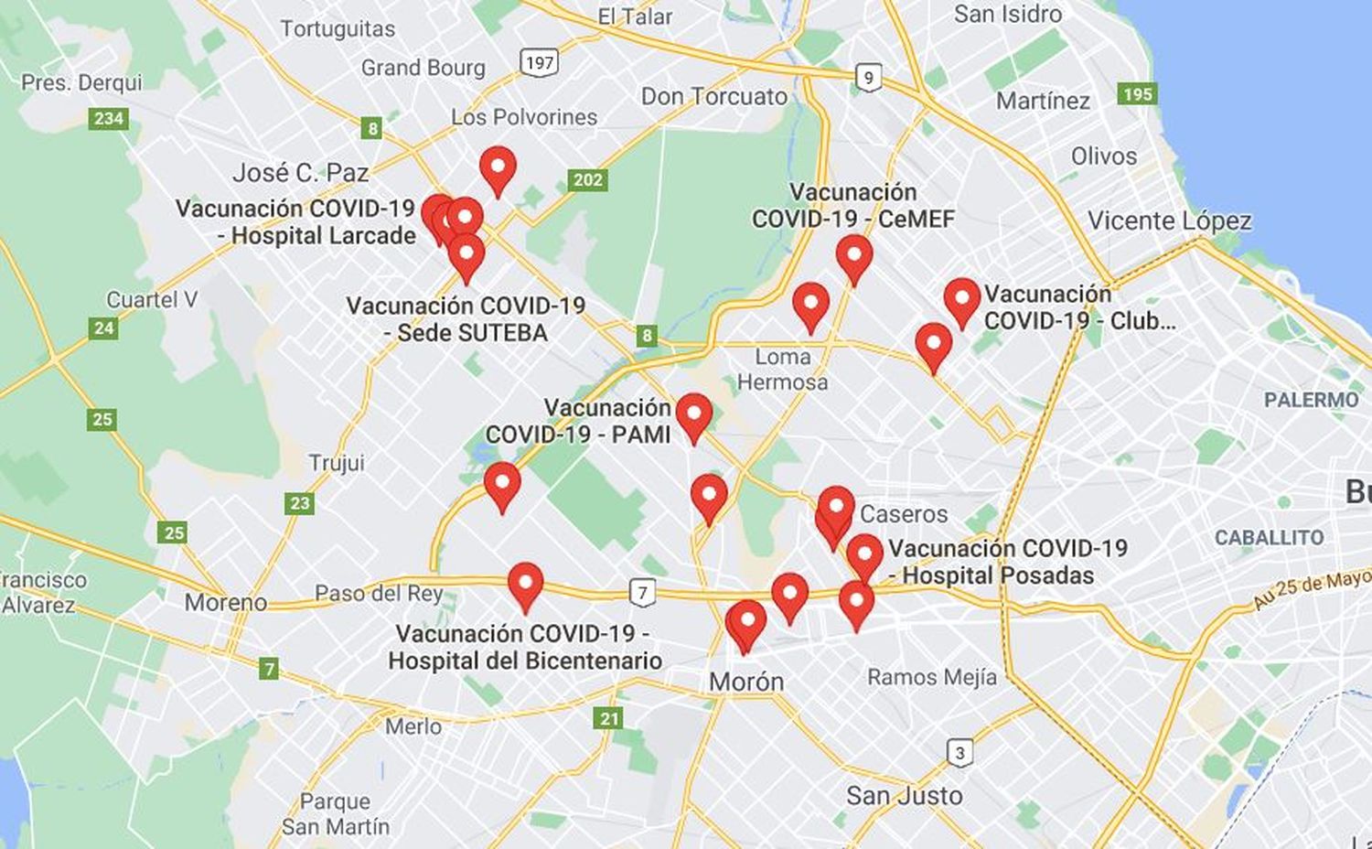 Cómo consultar los Centros de vacunación COVID-19 en Google Maps