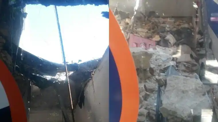 Se derrumbó el techo de un minimarket en Rosario