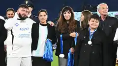 Las fotos del encuentro de los cinco hijos de Diego Maradona en Roma