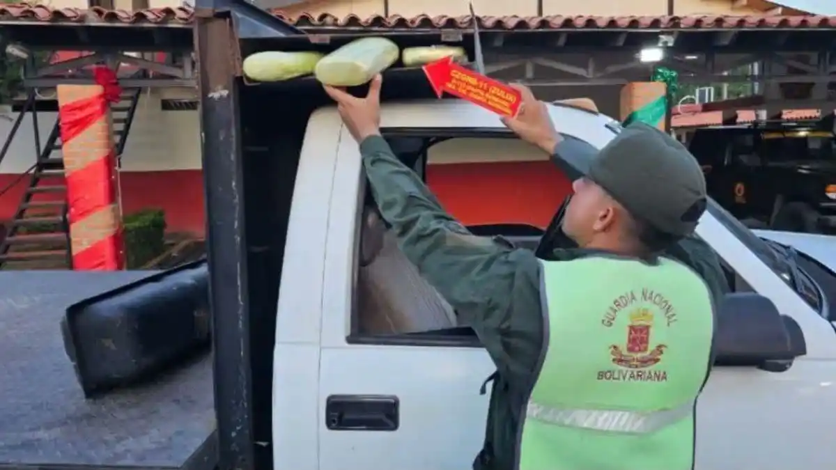 Concejal de Táchira fue detenido por cargar más de 50 kilos de presunta cocaína