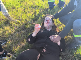 Una diputada nacional sufrió un fuerte accidente en la ruta 9