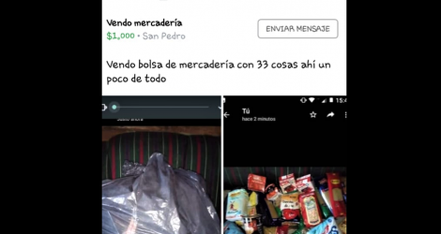 Advierten que venden por Facebook “mercadería que dan en la escuela”