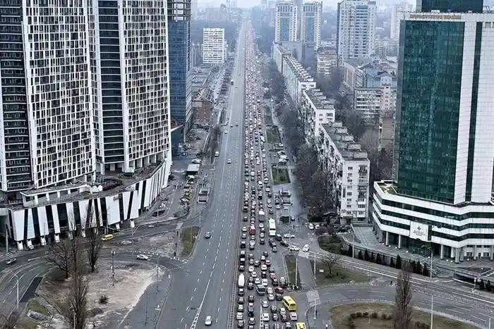 Exodo masivo en Ucrania