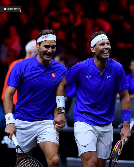 Roger Federer dejó el tenis con una derrota en el doble junto a Nadal