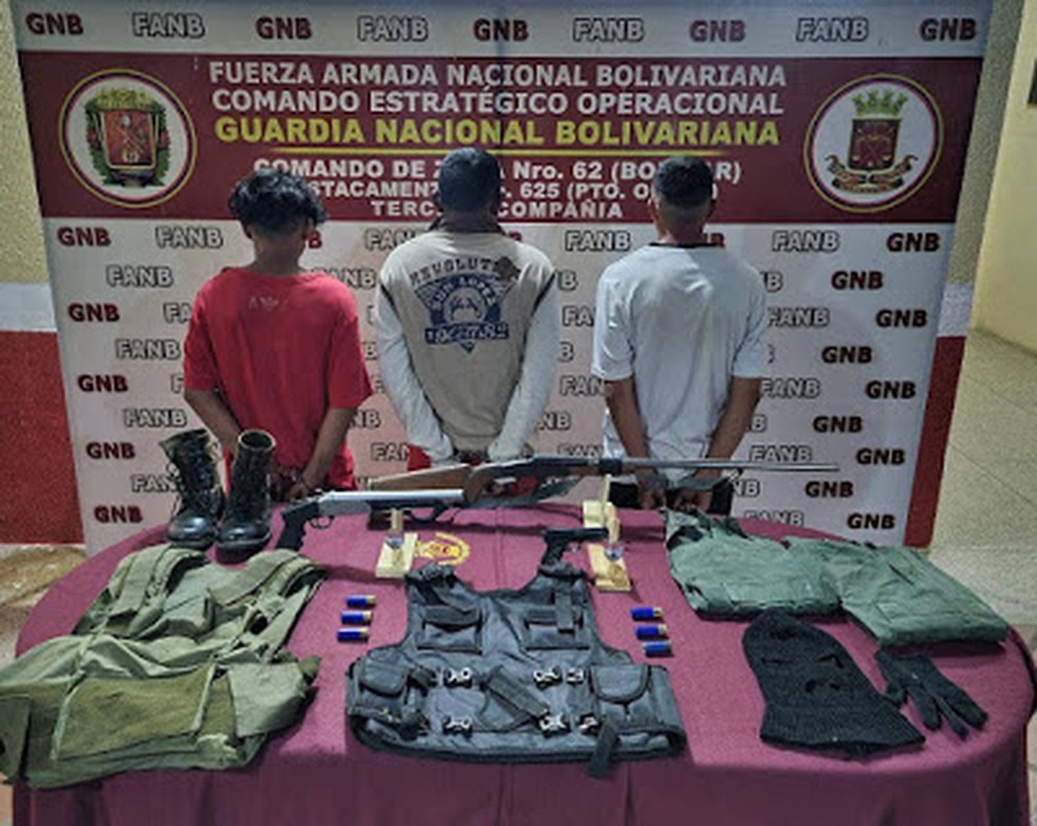 LOS AGARRARON: GNB capturó a banda que se dedicaban al secuestro