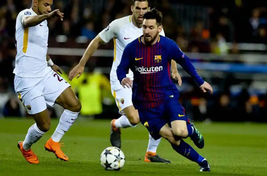 Barcelona goleó en la ida a la Roma