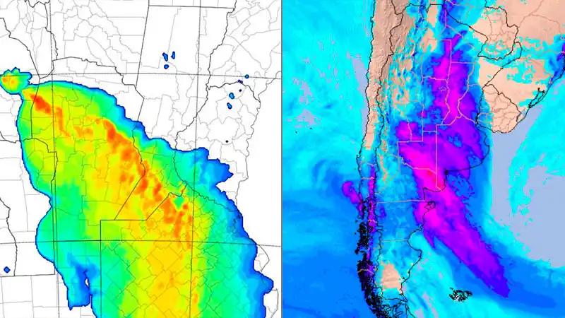 Potencial tiempo severo: cómo avanzará el frente de tormentas en el país