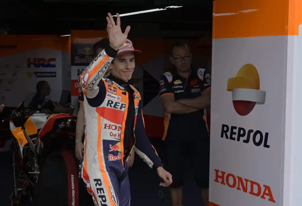 Marc Márquez ubicó su Honda en el primer lugar