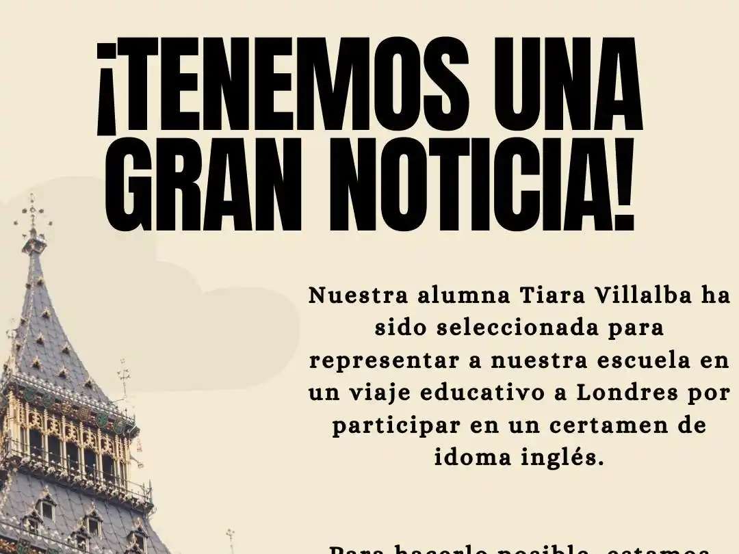 Una alumna de la Escuela Normal representará a su escuela en Londres