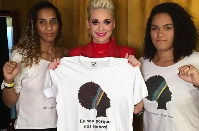 Katy Perry recibió en un show a la hija y hermana de Marielle Franco