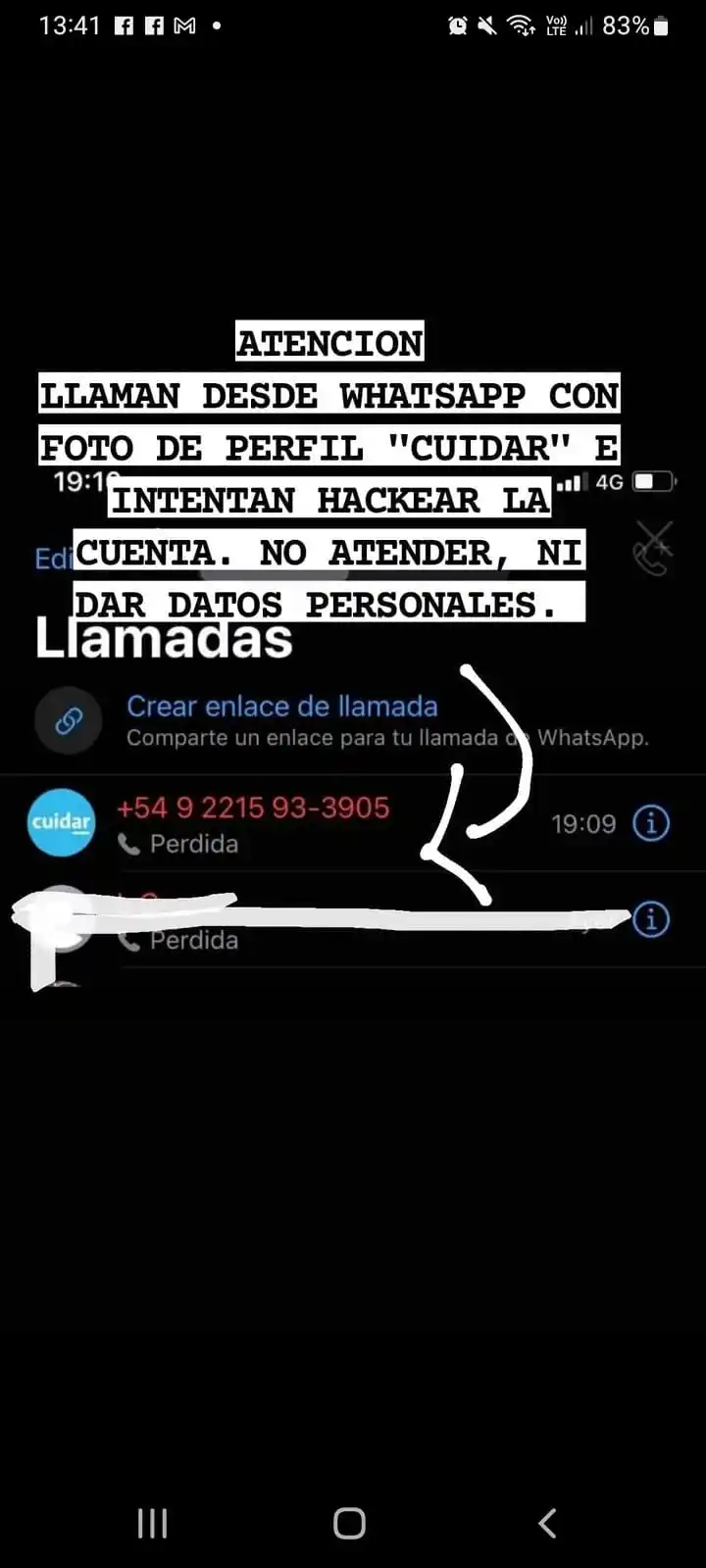 whatsapp estafa - 1