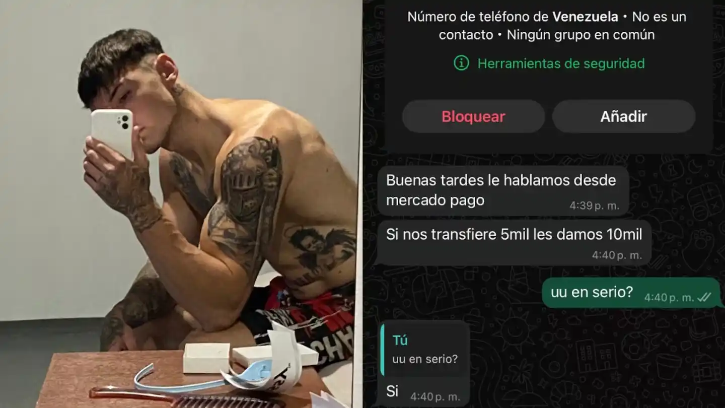 "El peor intento del universo": quisieron estafar a un joven por WhatsApp y su respuesta se volvió viral