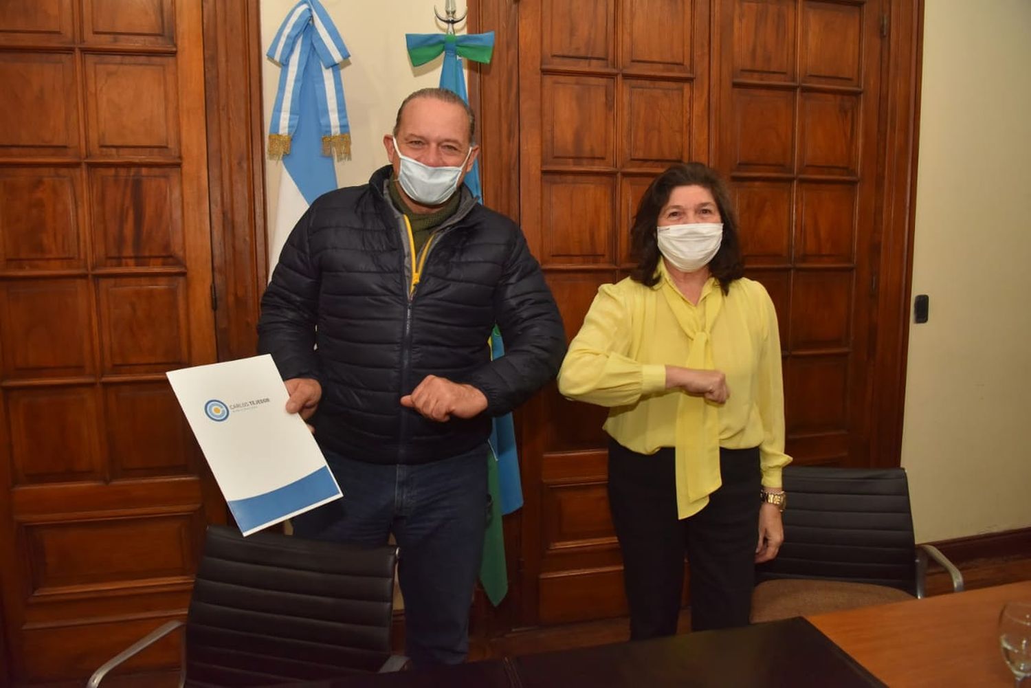 Sergio Berni fue declarado "Huésped de Honor" en Carlos Tejedor: "Es nuestra obligación recorrer la Provincia"