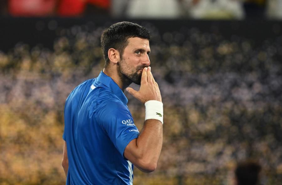 Novak Djokovic, en el Australian Open.