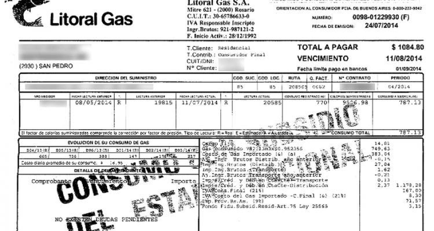 La Justicia frenó el aumento de gas