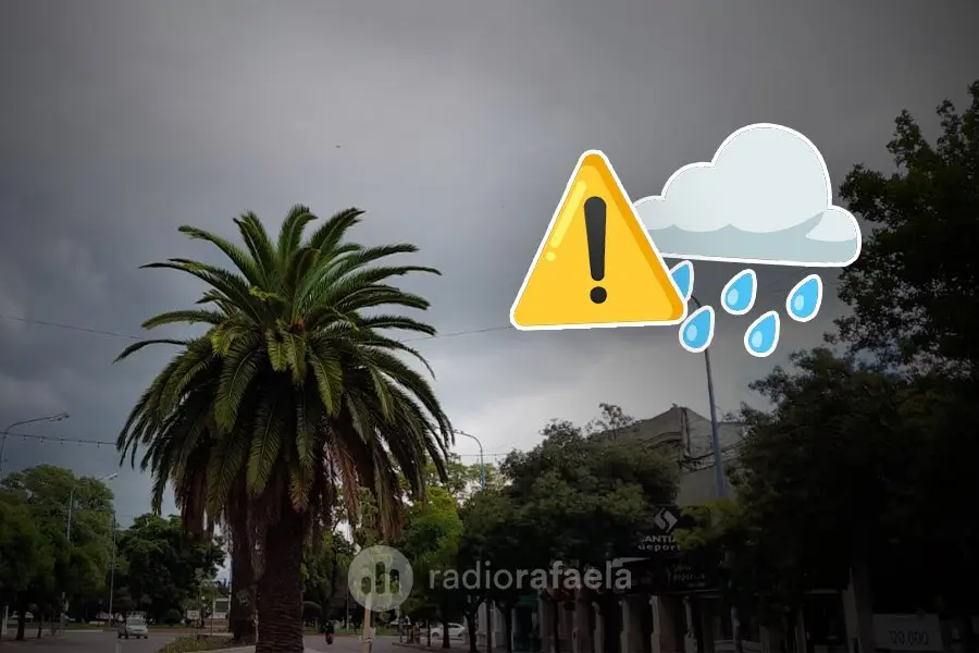 Atención Rafaela y la región: alerta amarillo por tormentas para el jueves a la noche 