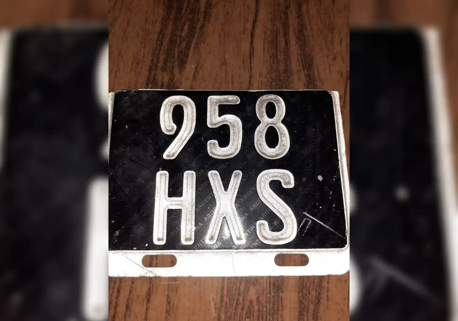 Encontraron patente de moto dominio 958 HXS