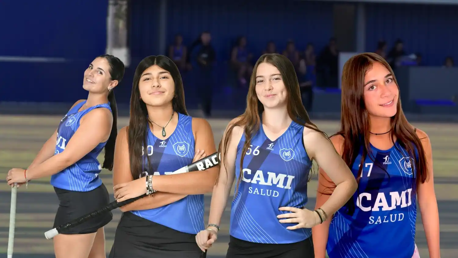 De izquierda a derecha: María Paz Lozada, Juana Almada, Fracesca Grosso y Katia Taborda.