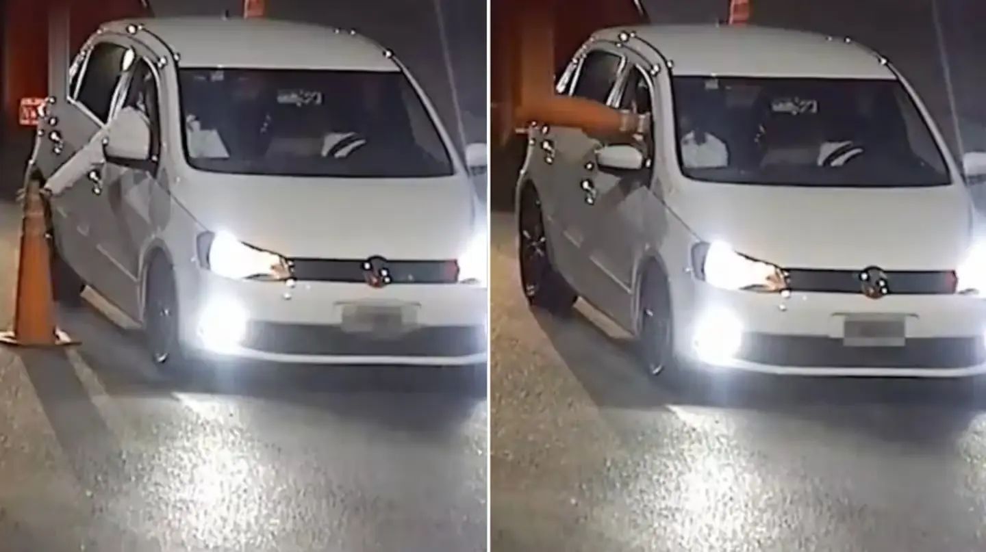 VIDEO | Insólito robo de un cono en Córdoba terminó con persecución y dos detenidos