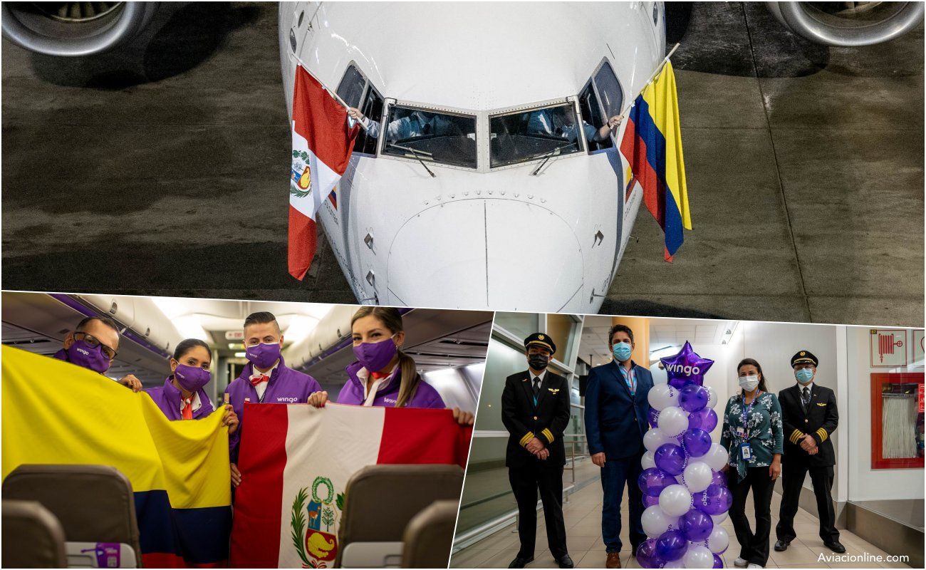 Wingo inaugurated its flights between Bogotá and Lima