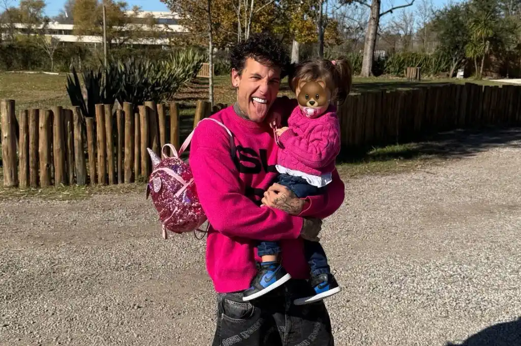 Alex Caniggia con su hija Venezzia