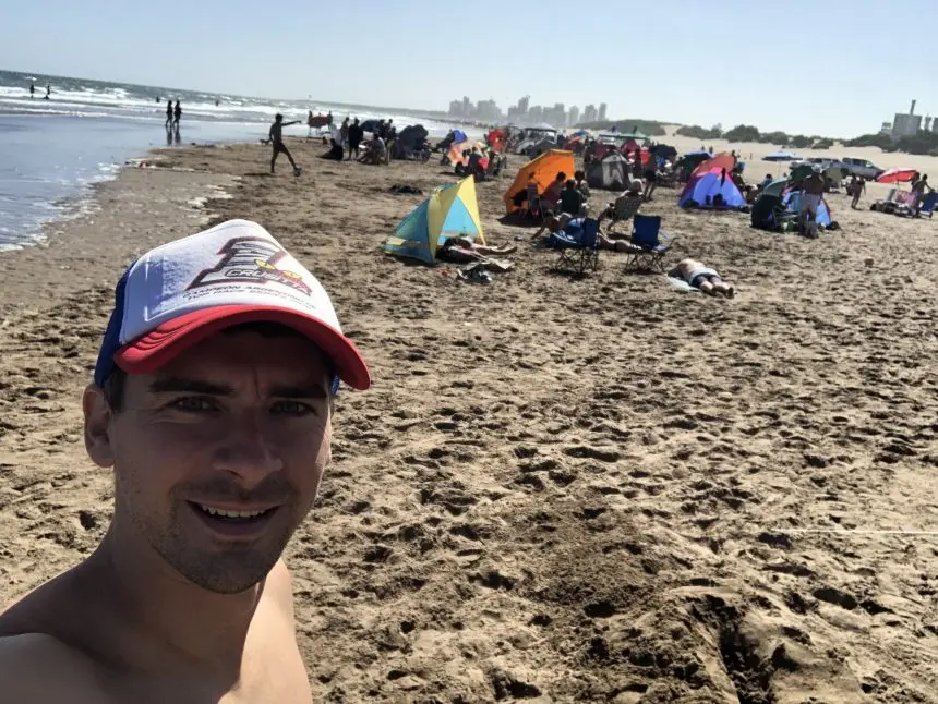 Gastón Crusitta también pasó unos días en Necochea