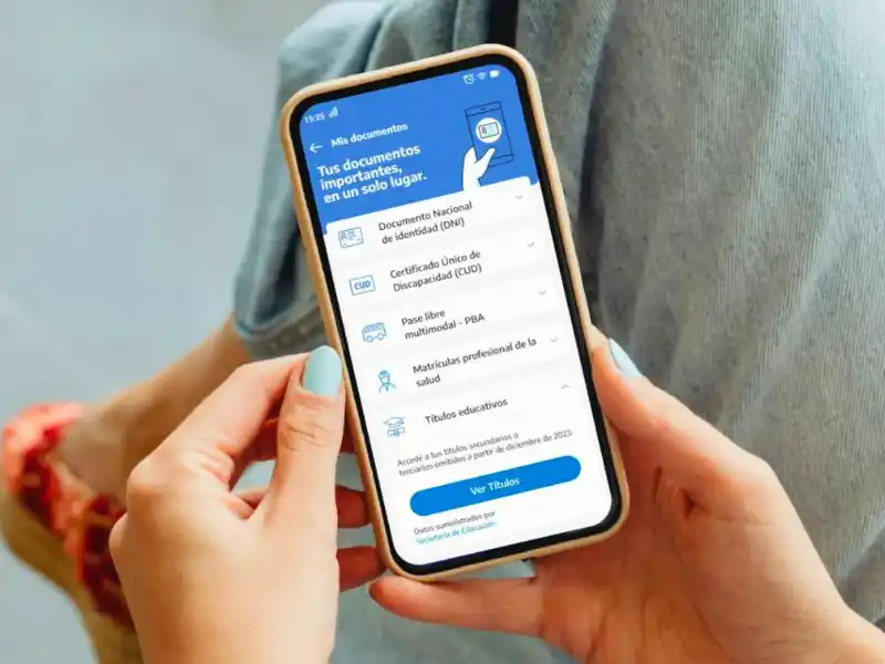 La app Mi Argentina tendrá disponible los títulos secundarios y superior no universitarios