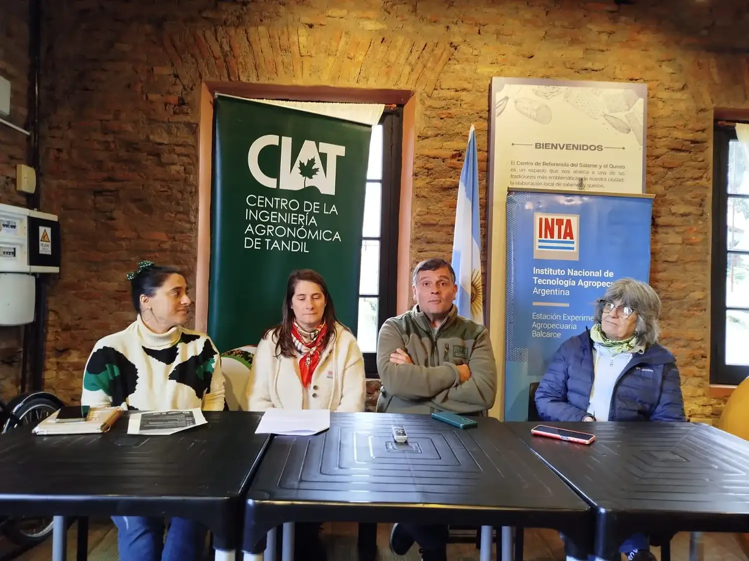 Natali Lazzaro, Fabiana Moreno, Matías Posse y Fanny Martens presentaron la décima Jornada de Producción Responsable.