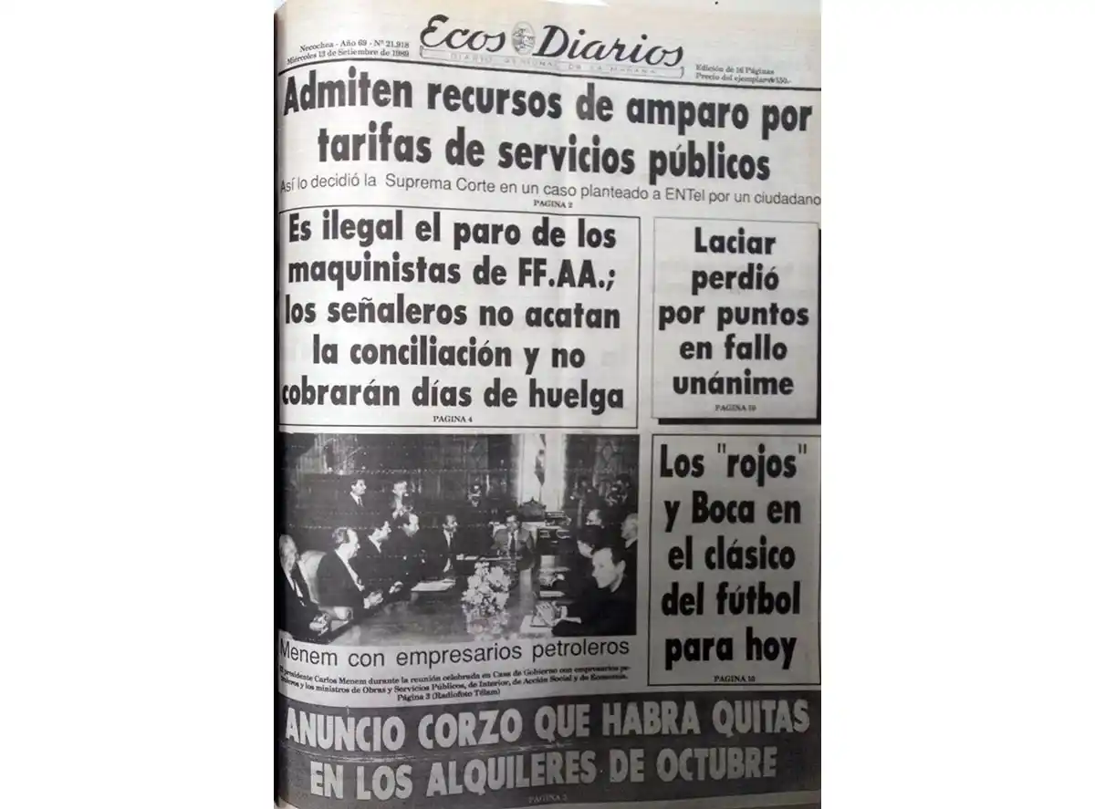 Domingo 13 de agosto de 1989