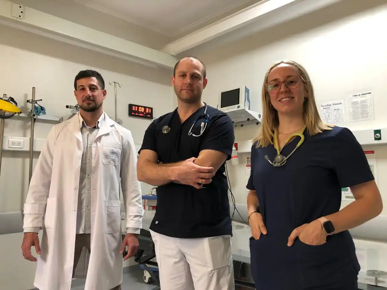 “Creo que lo que nos convoca a todos es ese anhelo de servir", compartieron los médicos del Servicio de Emergencias del Hospital.