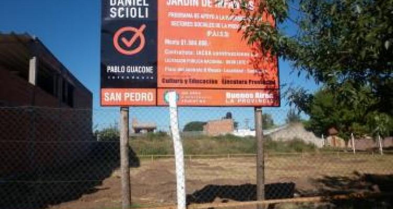 Reanudaron las obras del Jardín 908