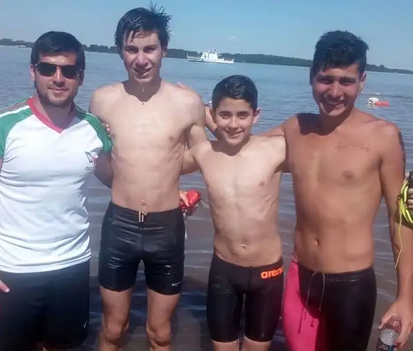 Nadadores de Neptunia corrieron el Argentino de Aguas Abiertas